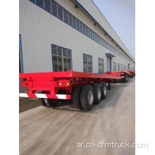 3 Axle Flatbed 40ft Container نصف مقطورة